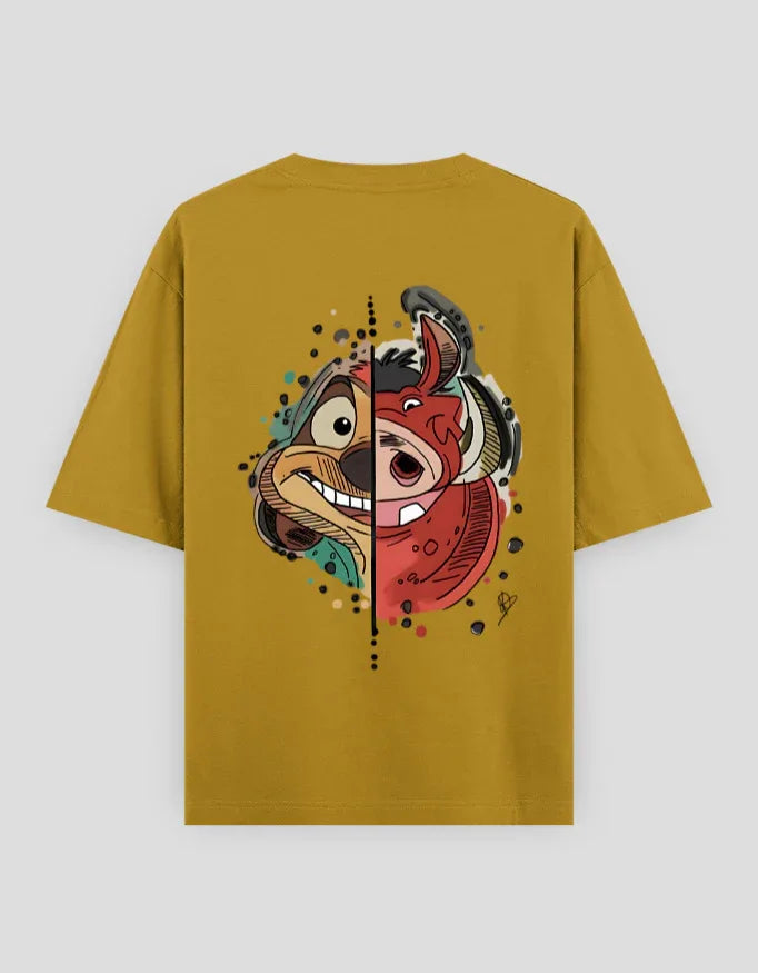 Hakuna Matata Graphic Oversized Classic T-Shirt for Men - Not So Suttle