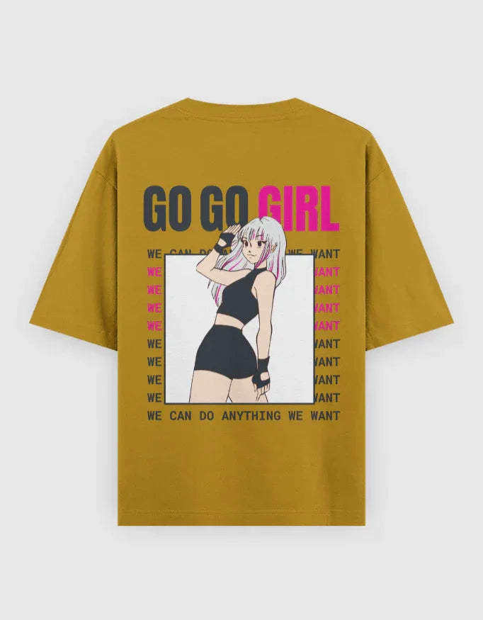 Go Go Girl Graphic Oversized Classic T-Shirt for Women - Not So Suttle