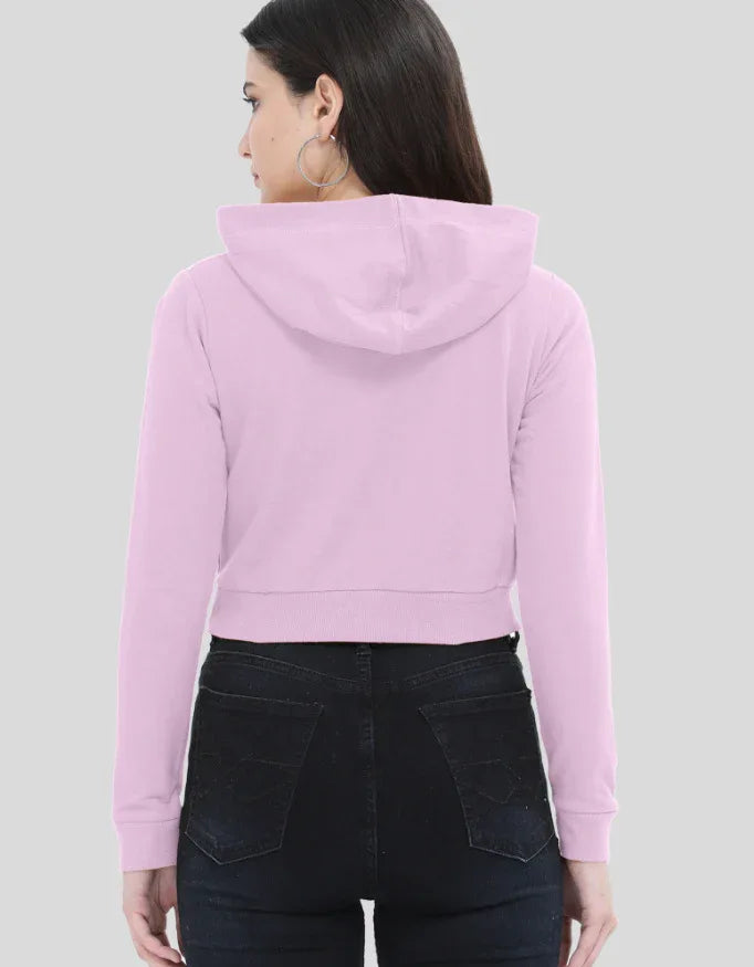 Go Go Girl Graphic Cropped Hoodie for Women - Not So Suttle