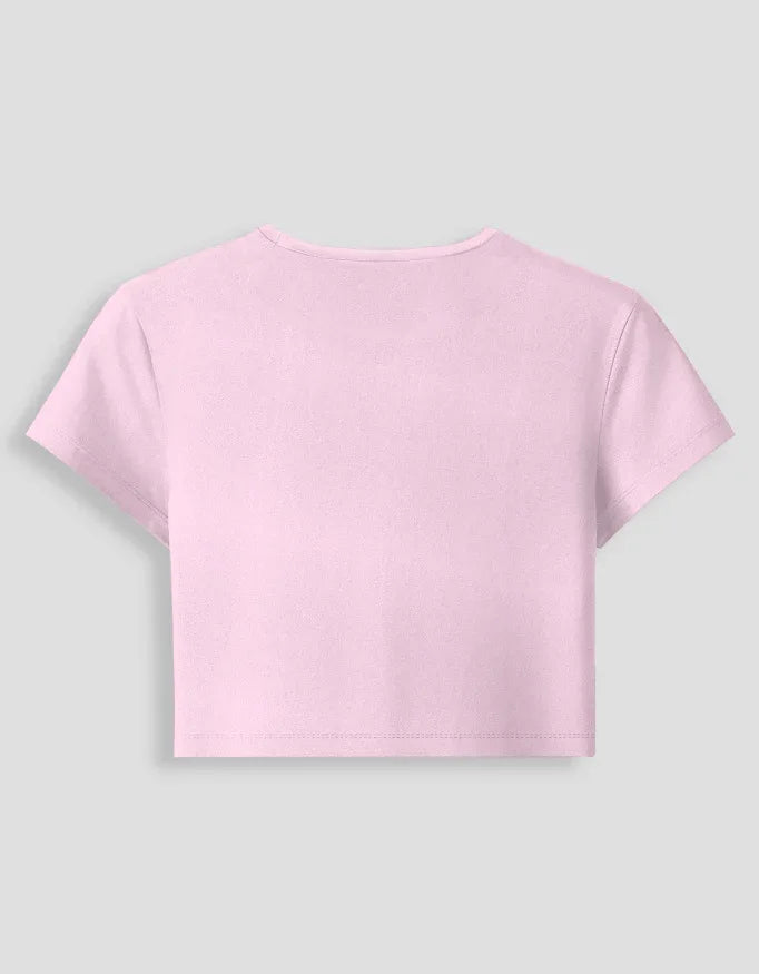 Yes You Can Graphic body-hugging fit Baby Tee for Women - Not So Suttle