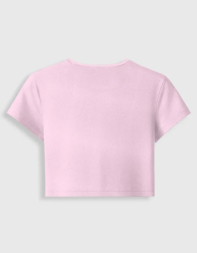 Keep Trying Graphic body-hugging fit Baby Tee for Women - Not So Suttle