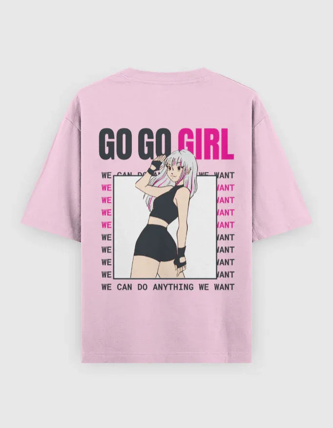 Go Go Girl Graphic Oversized Classic T-Shirt for Women - Not So Suttle