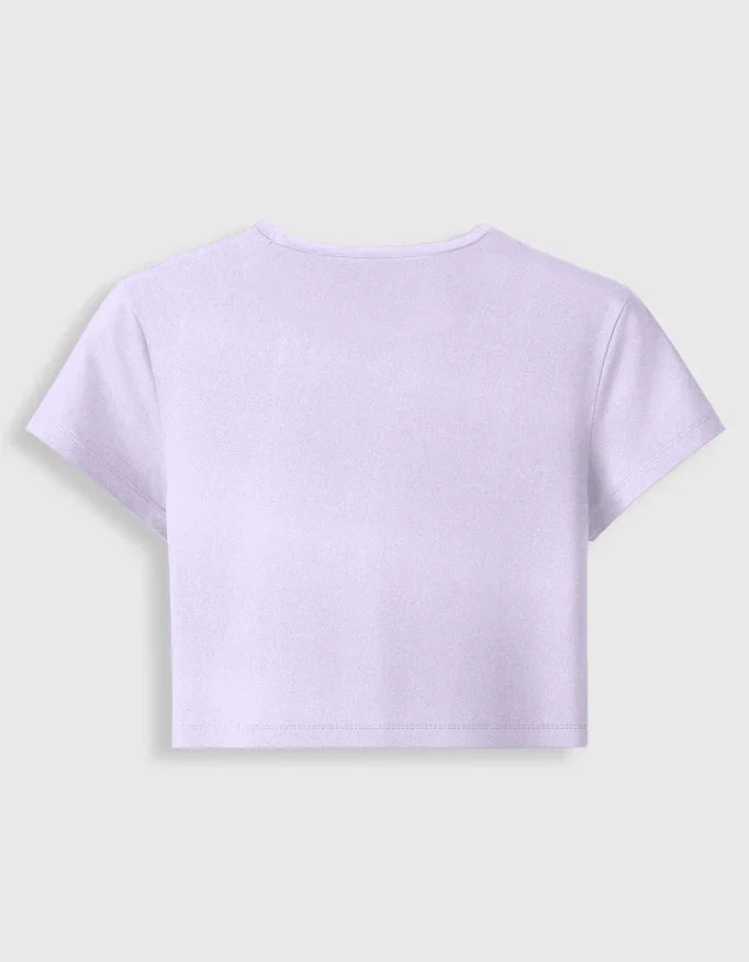 Keep Trying Graphic body-hugging fit Baby Tee for Women - Not So Suttle