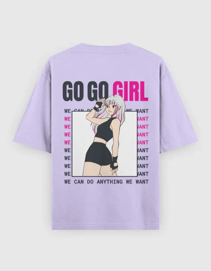 Go Go Girl Graphic Oversized Classic T-Shirt for Women - Not So Suttle