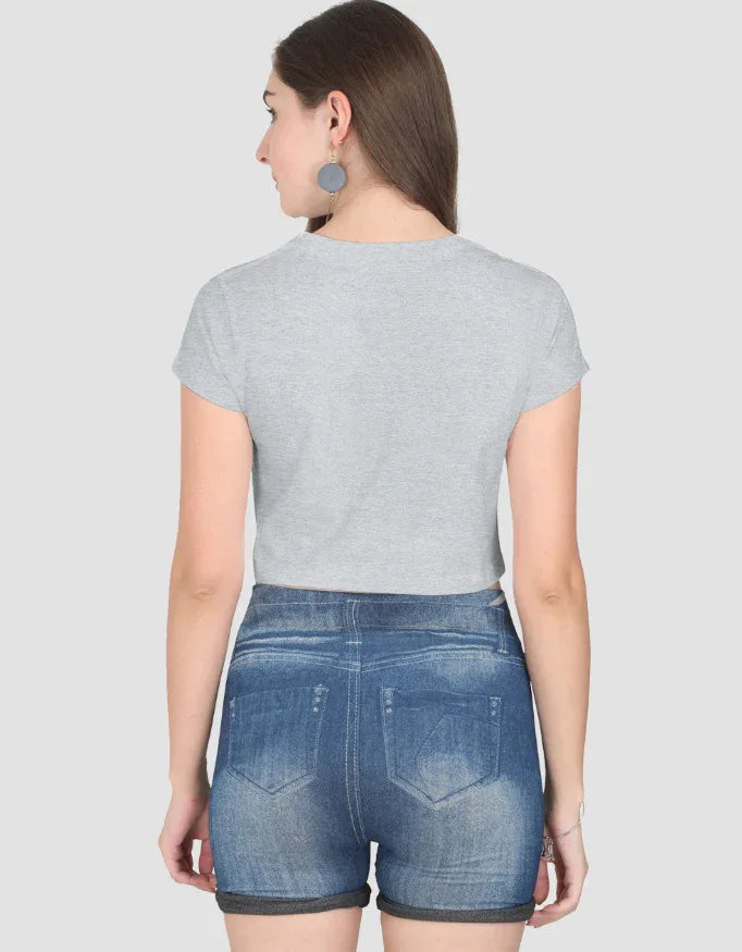 Flamingo Graphic Crop Top for Women - Not So Suttle