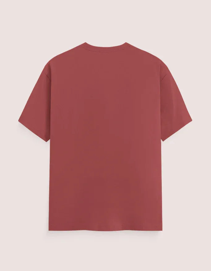 Solid Coral Plus Size Classic Crew T-Shirt for Men - Not So Suttle