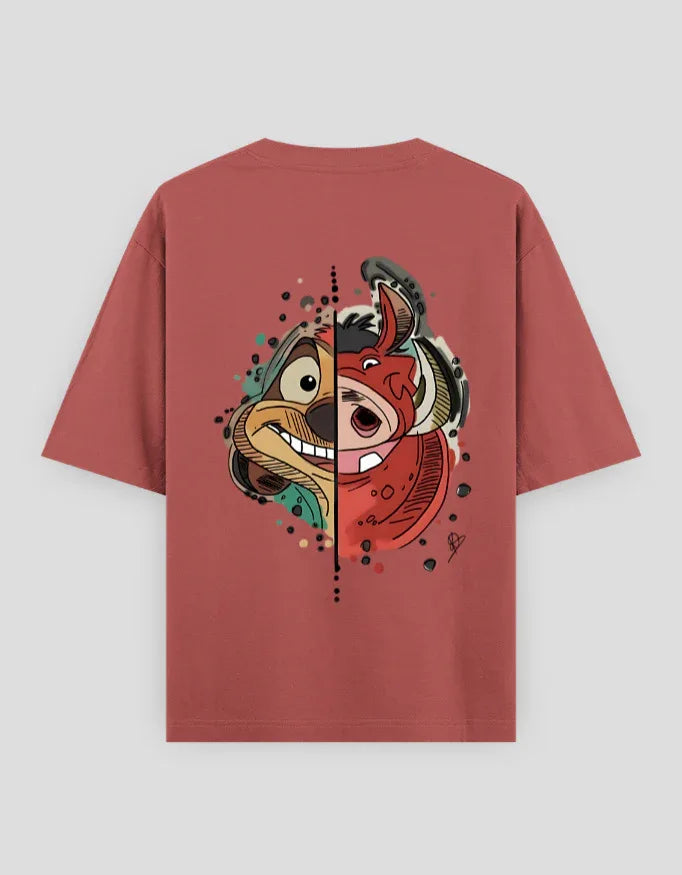 Hakuna Matata Graphic Oversized Classic T-Shirt for Men - Not So Suttle