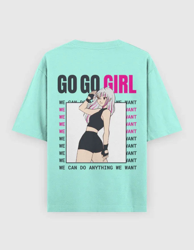 Go Go Girl Graphic Oversized Classic T-Shirt for Women - Not So Suttle
