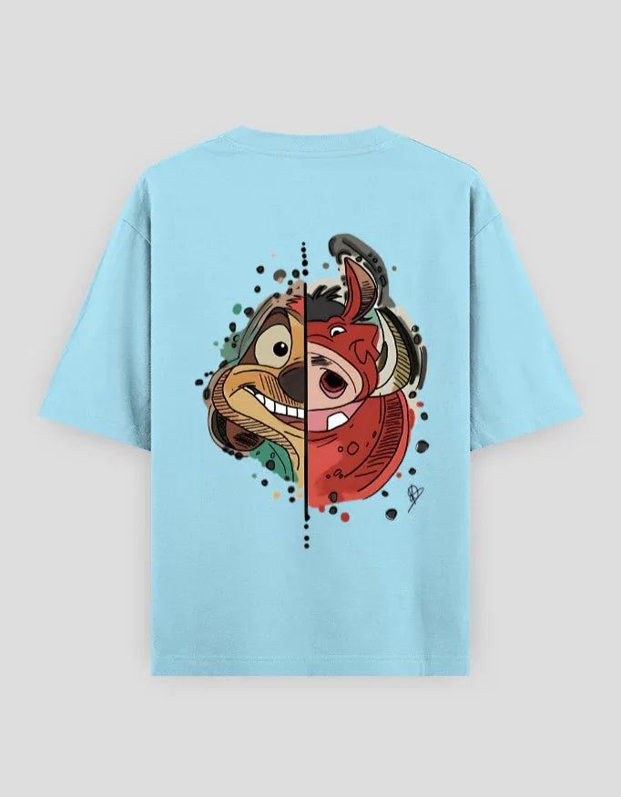 Hakuna Matata Graphic Oversized Classic T-Shirt for Men - Not So Suttle