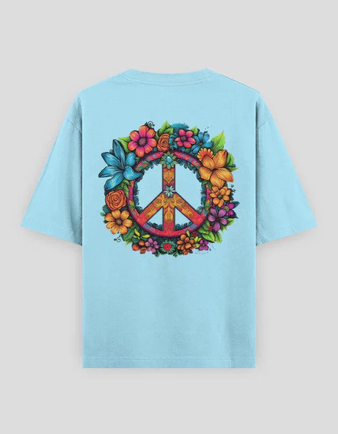 Peace Graphic Oversized Classic T-Shirt for Women - Not So Suttle