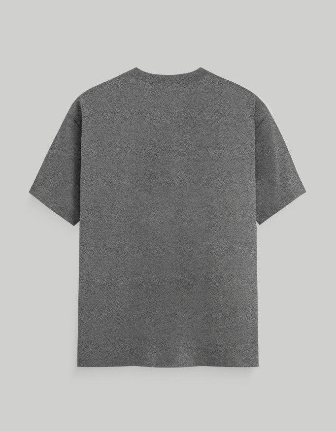 Solid Charcoal Plus Size Classic Crew T-Shirt for Men - Not So Suttle