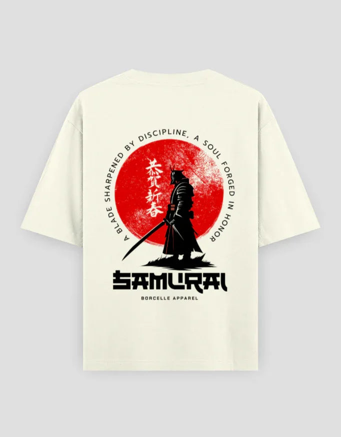 Samurai Graphic Oversized Classic T-Shirt for Men - Not So Suttle