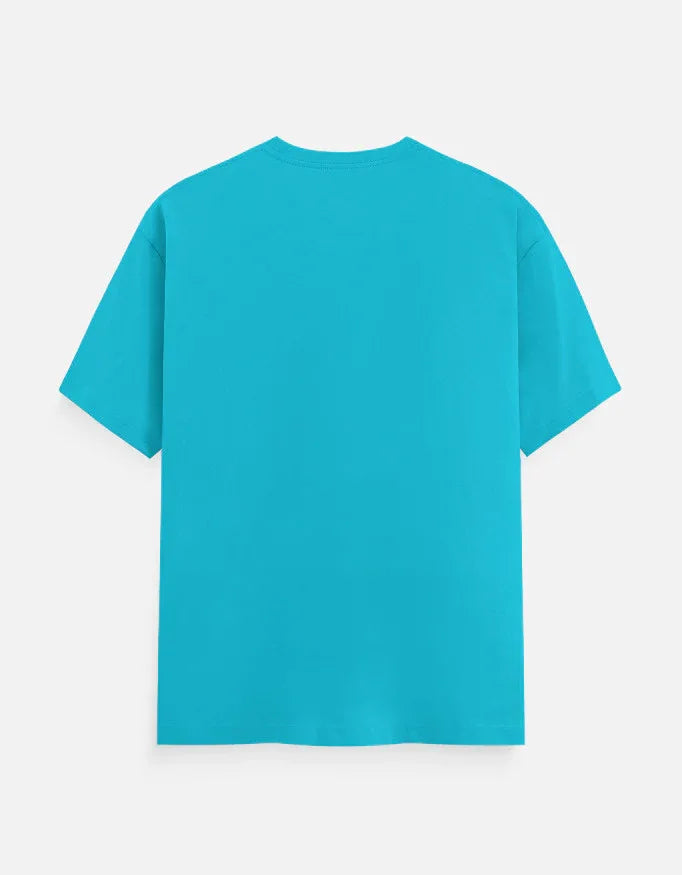 Solid Sky Blue Plus Size Classic Crew T-Shirt for Men - Not So Suttle
