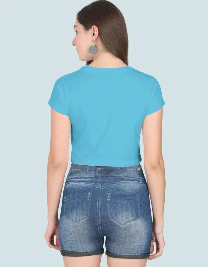 Sky Blue Crop Top - Not So Suttle