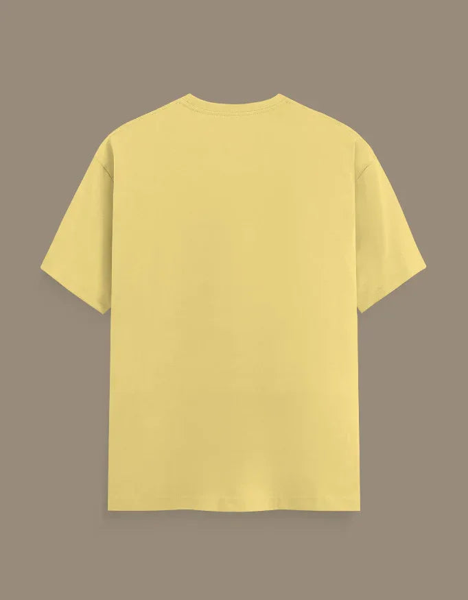Solid Yellow Plus Size Classic Crew T-Shirt for Men - Not So Suttle