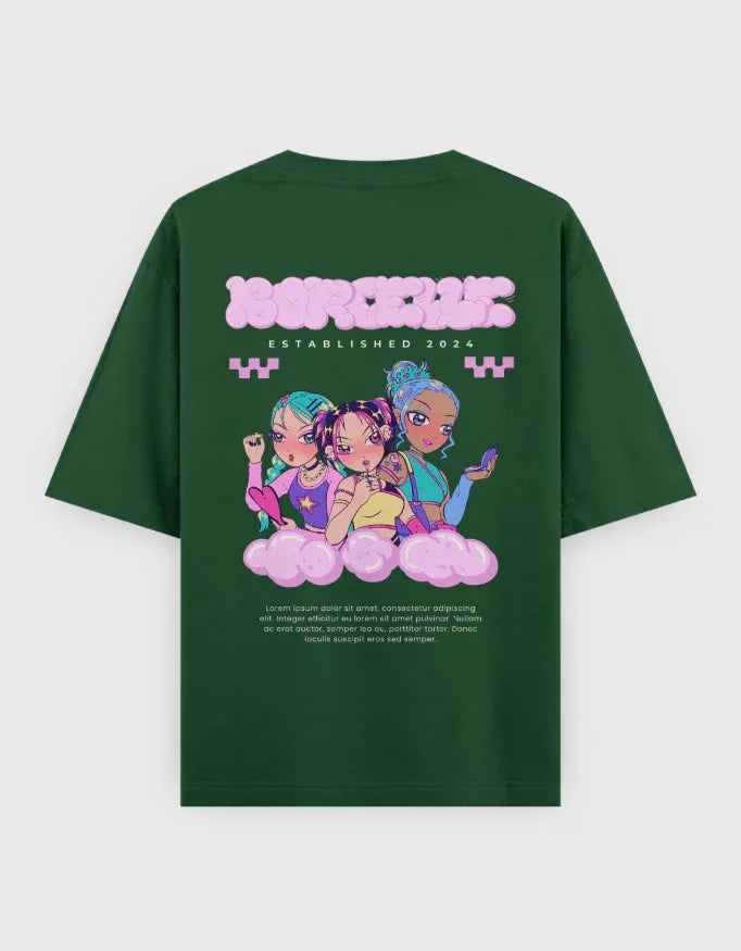Borocelle Graphic Oversized Classic T-Shirt for Women - Not So Suttle
