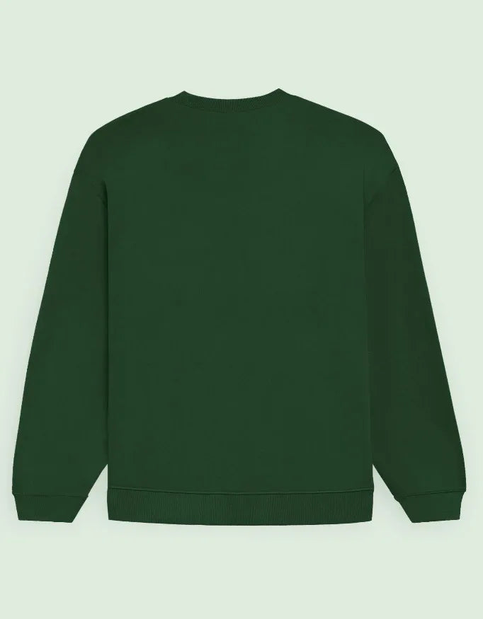Bottle Green Oversized Sweatshirt - Not So Suttle