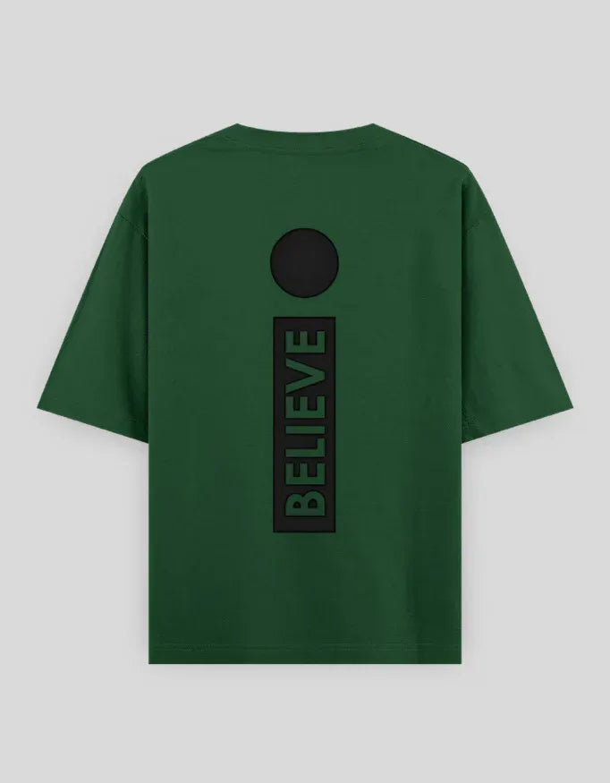 Believe Graphic Oversized Classic T-Shirt for Men - Not So Suttle