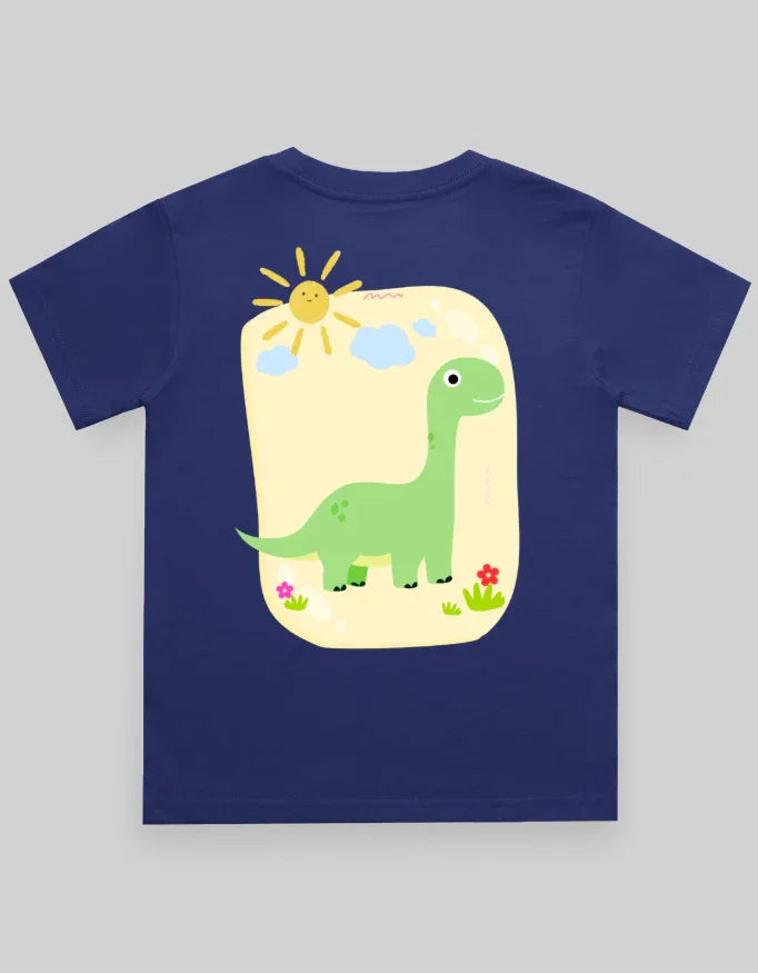 Dino Sun Graphics T-Shirt for Boys - Not So Suttle