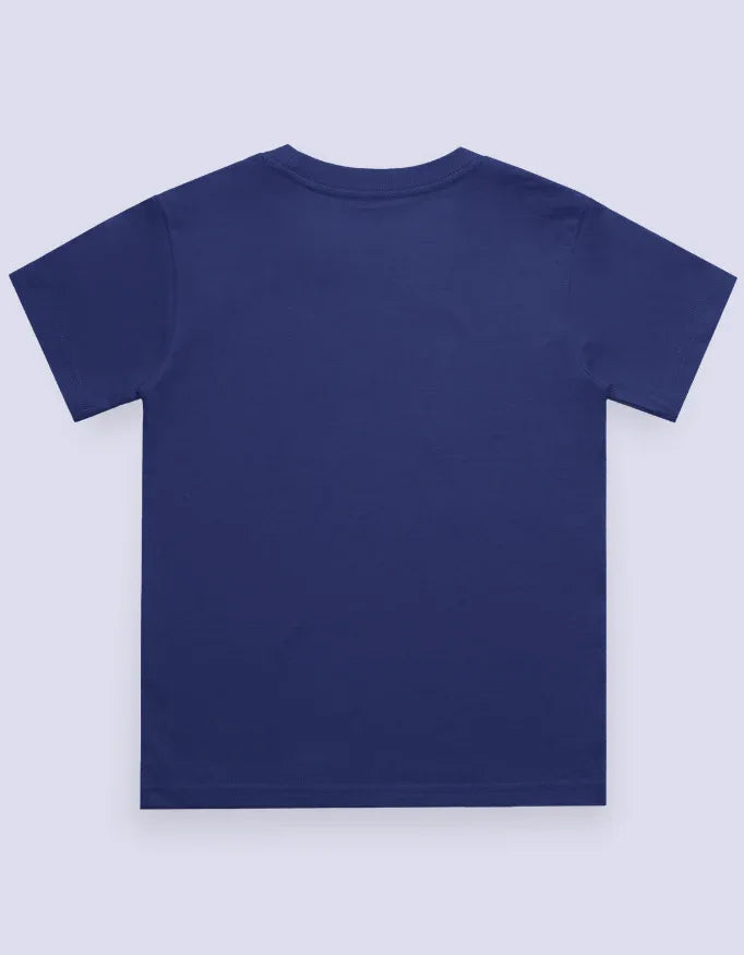 Boy's Crew Neck T-Shirt Royal Blue - Not So Suttle