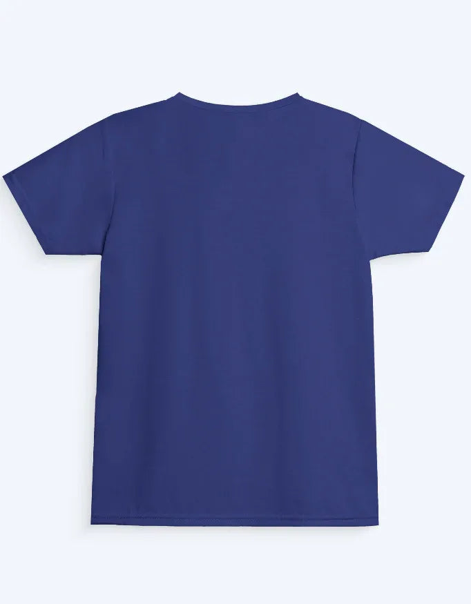 Girl's Crew Neck Royal Blue T-Shirt - Not So Suttle