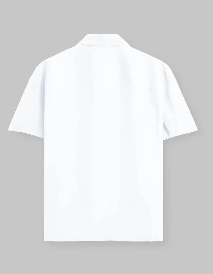 Solid Black and White Oversized Shirt for Men - Not So Suttle