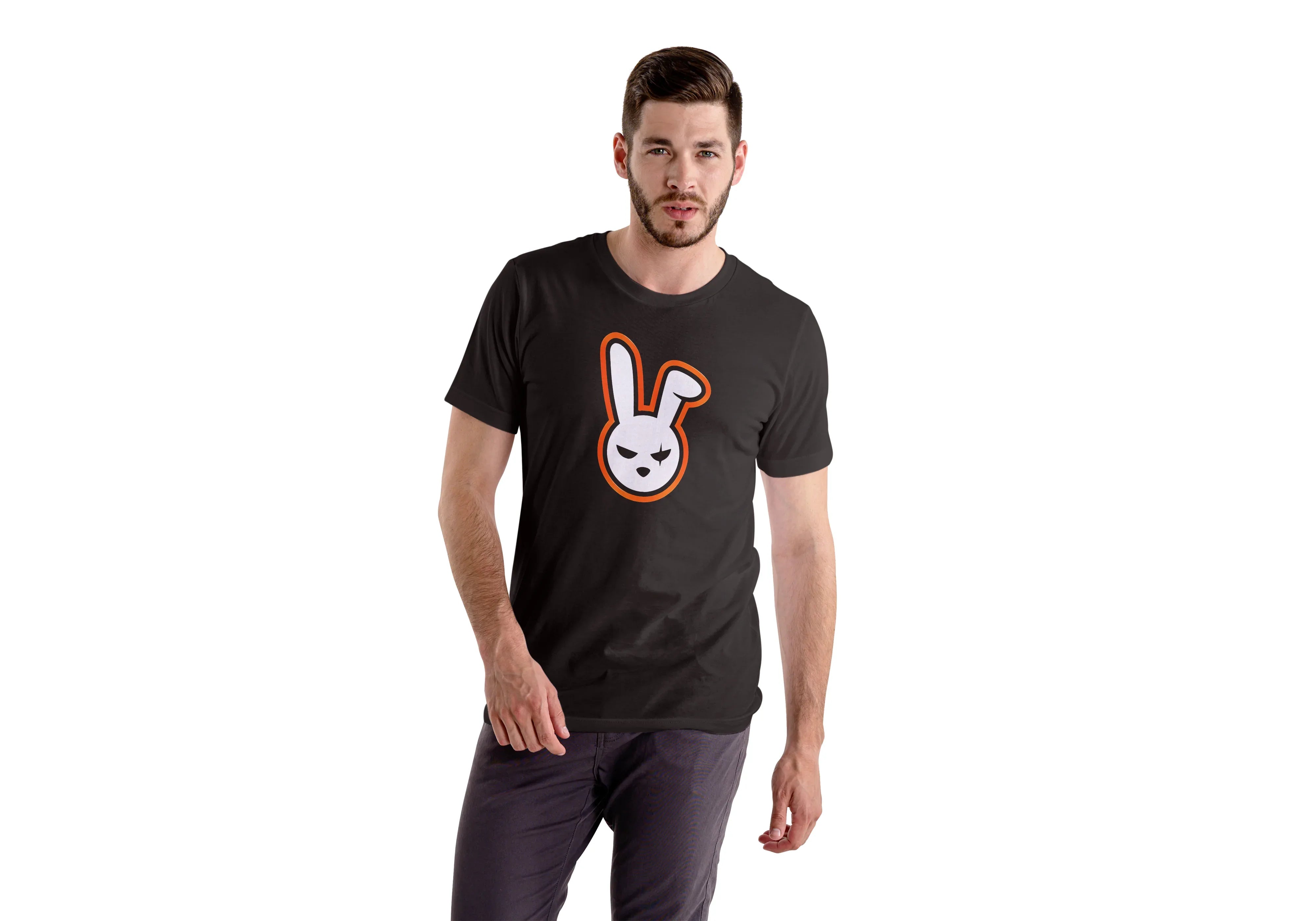 Angry Bunny Graphic T-Shirt for Men - Not So Suttle