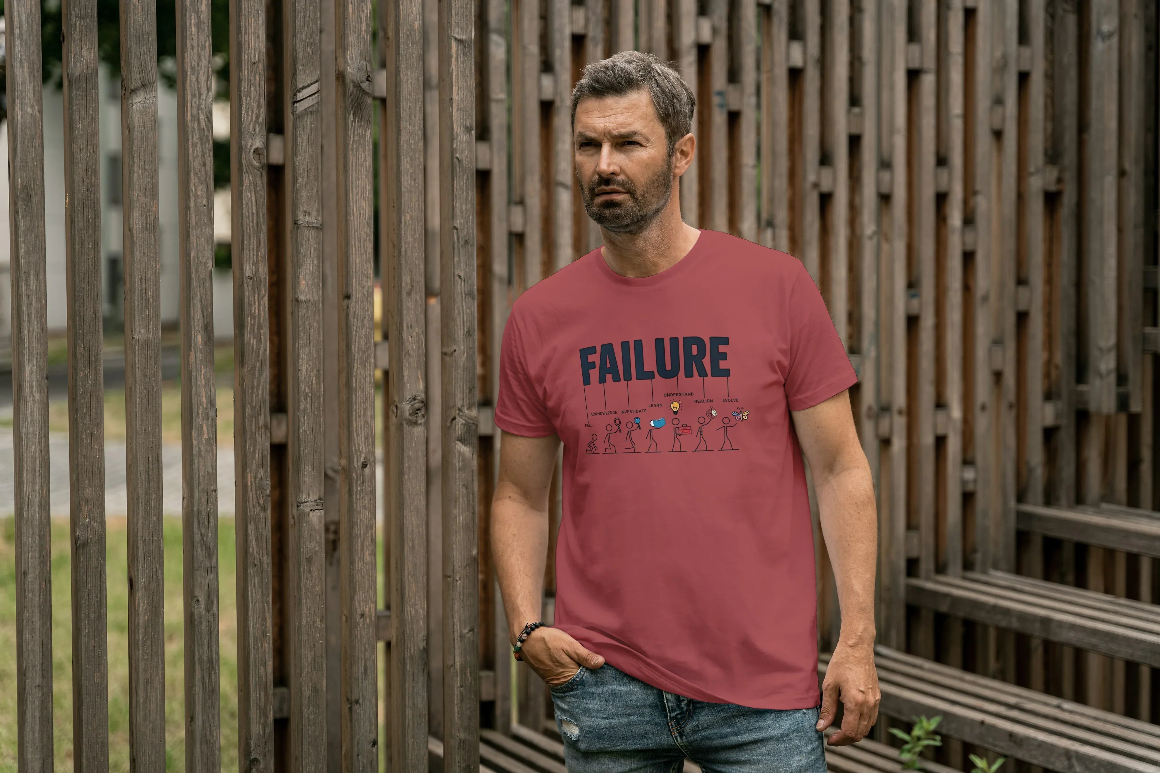 Failure Graphic Classic Crew T-Shirt for Men - Not So Suttle