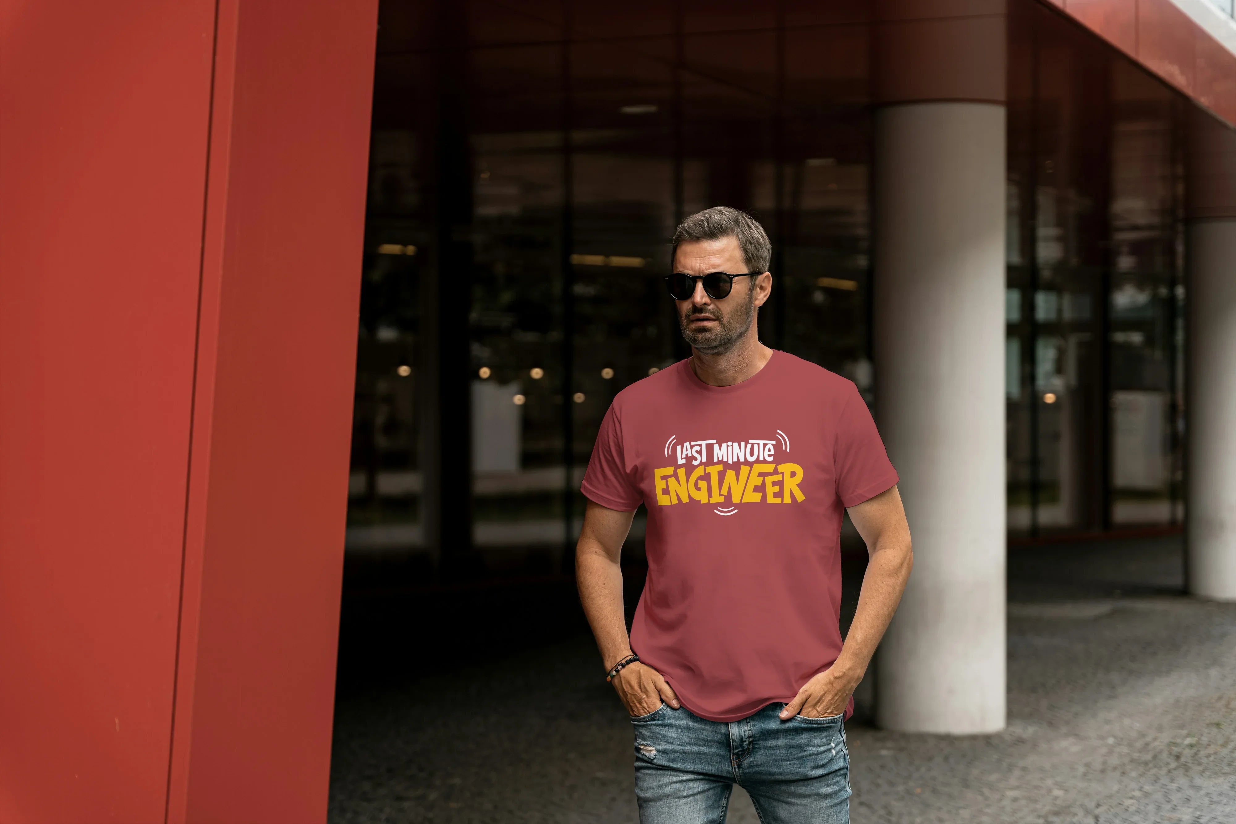 Last Minute Engineer Graphic Classic Crew T-Shirt for Men - Not So Suttle