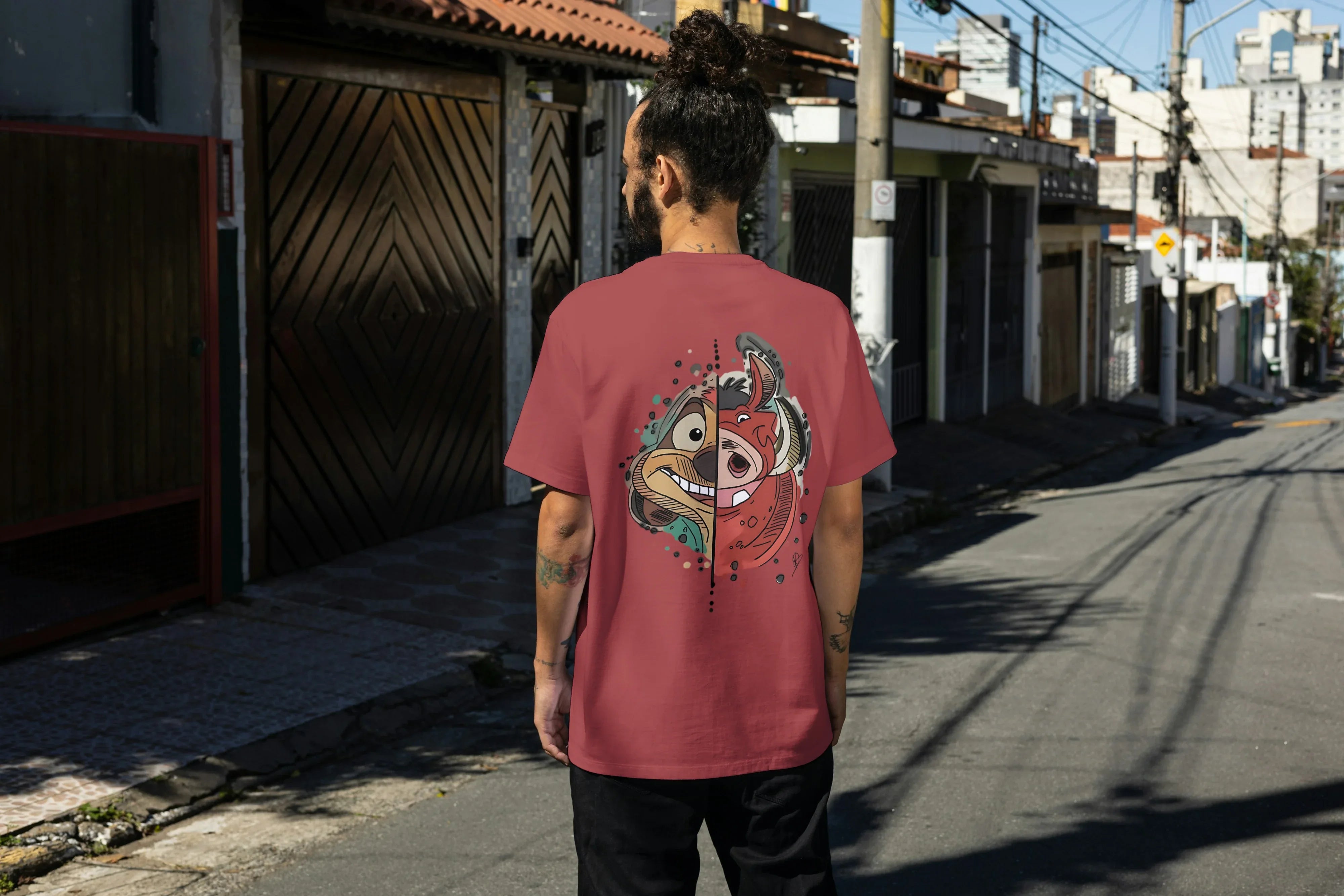 Hakuna Matata Graphic Oversized Classic T-Shirt for Men - Not So Suttle