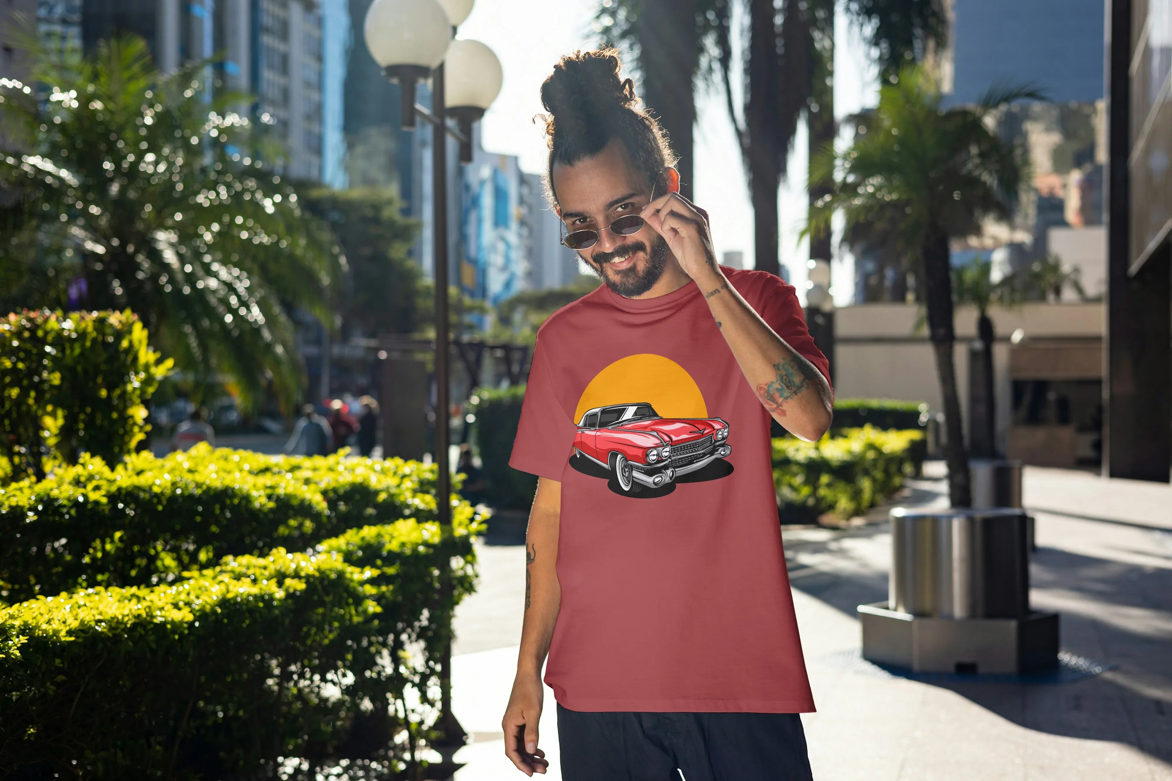 Mustang Graphic Oversized Classic T-Shirt for Men - Not So Suttle