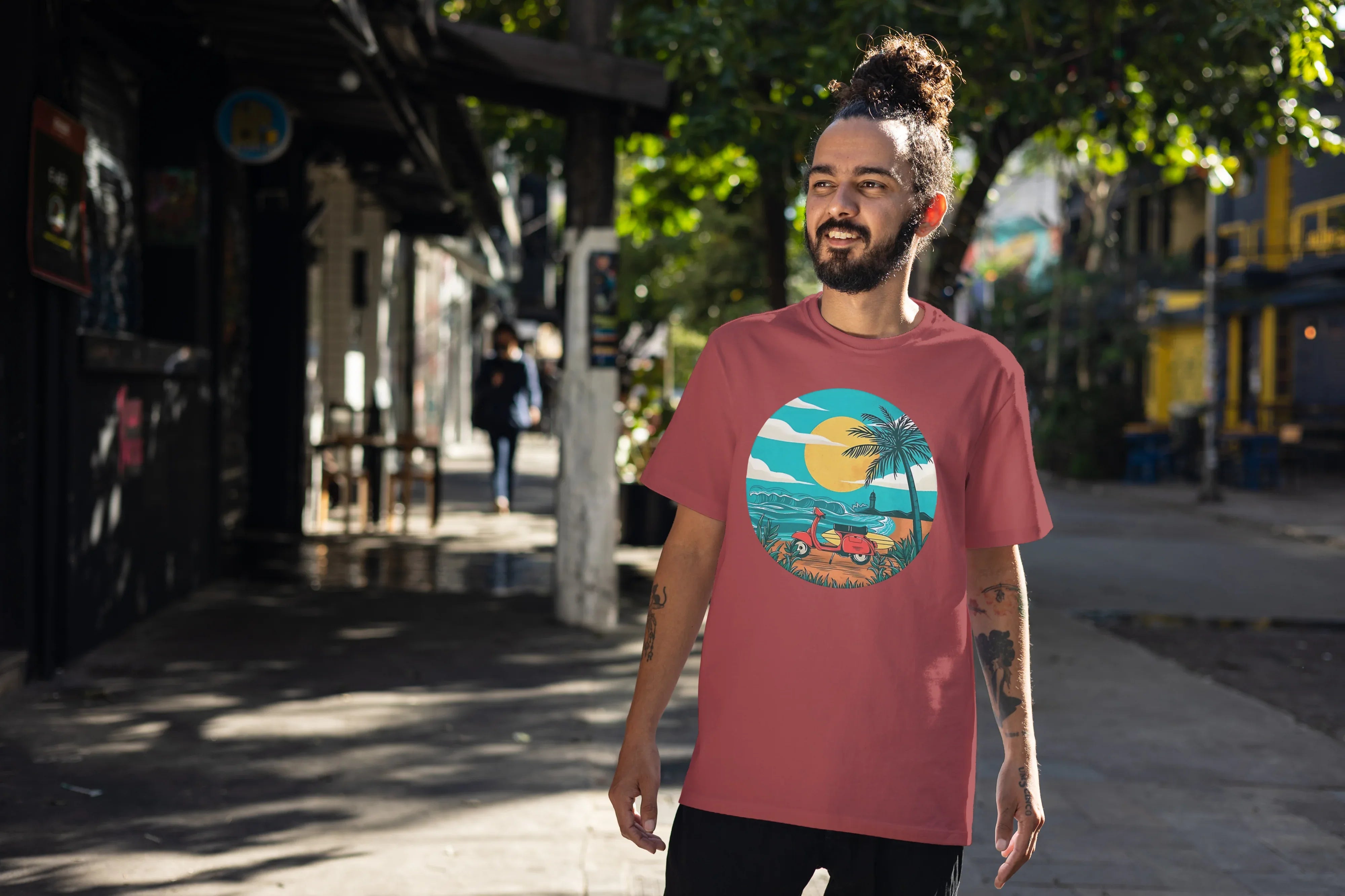 Scooter Graphic Oversized Classic T-Shirt for Men - Not So Suttle