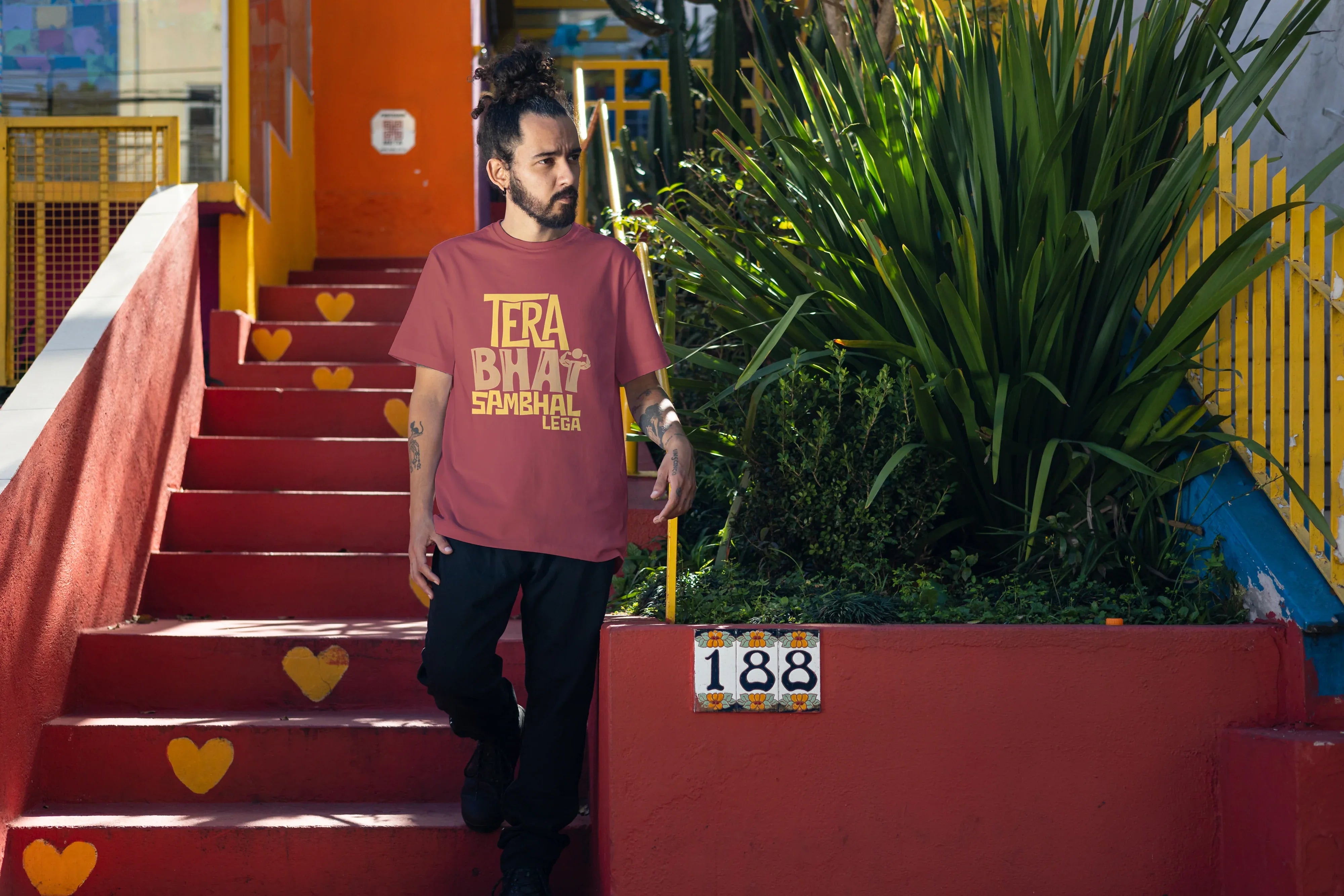 Tera Bhai Sambhal Lega Graphic Oversized Classic T-Shirt for Men - Not So Suttle