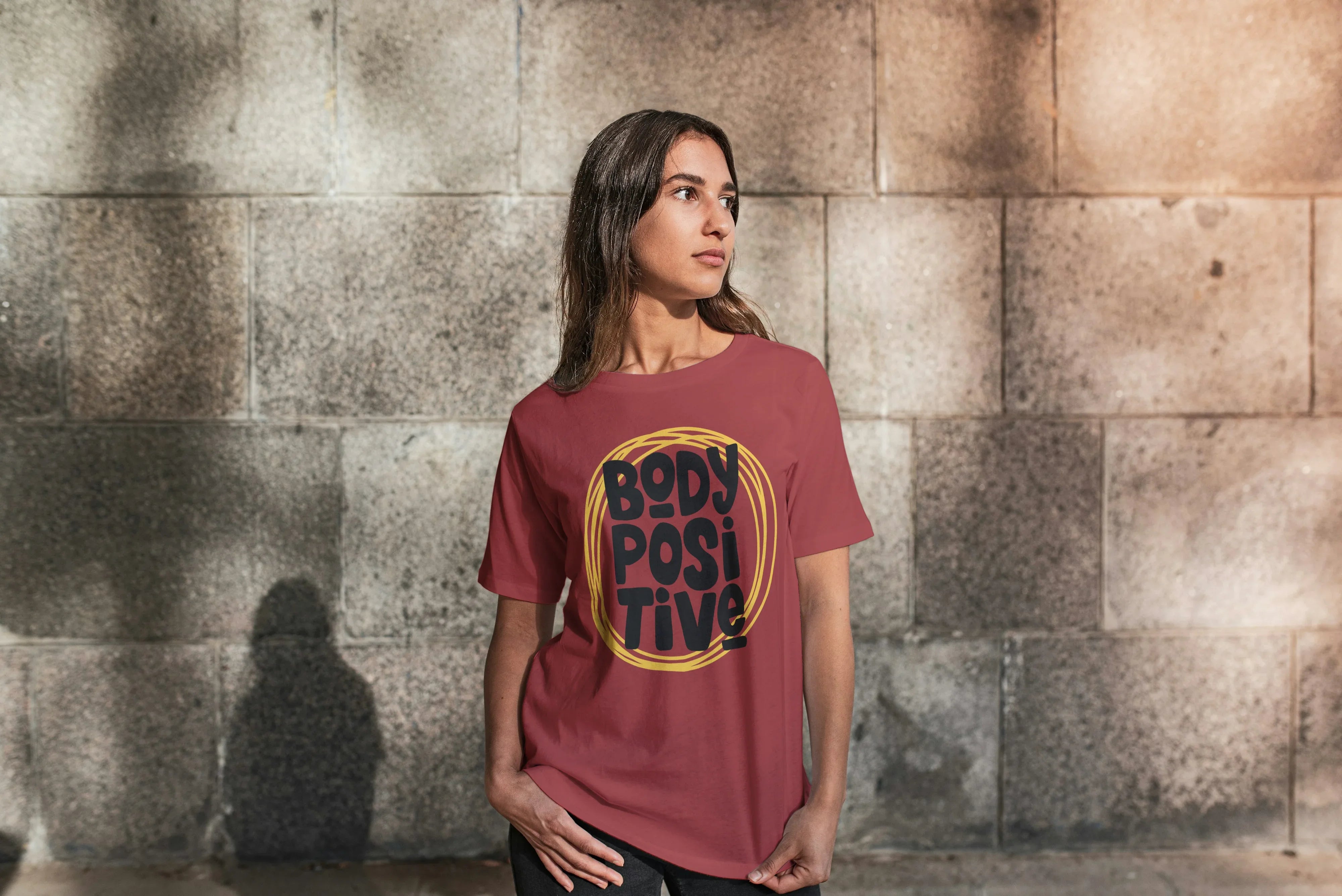 Body Positive Graphic Oversized Classic T-Shirt for Women - Not So Suttle