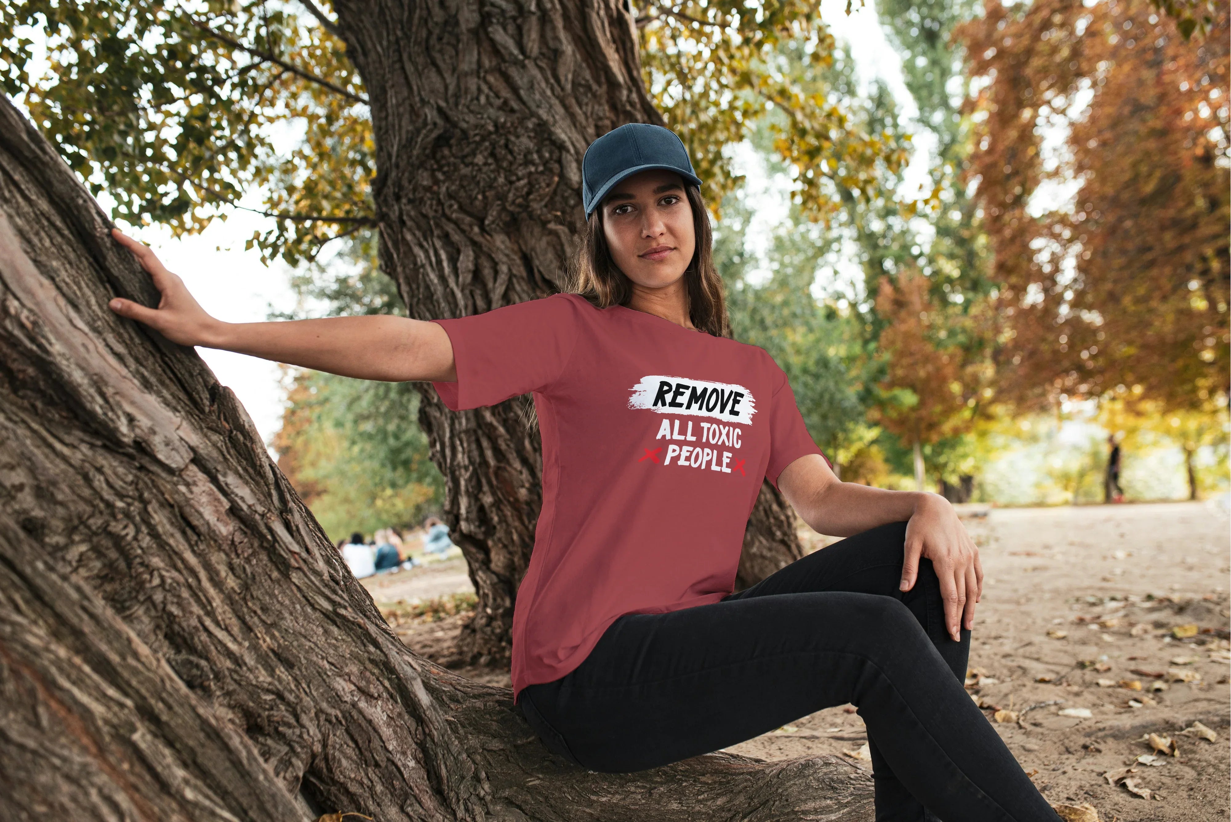 Remove All Toxic People Graphic Oversized Classic T-Shirt for Women - Not So Suttle