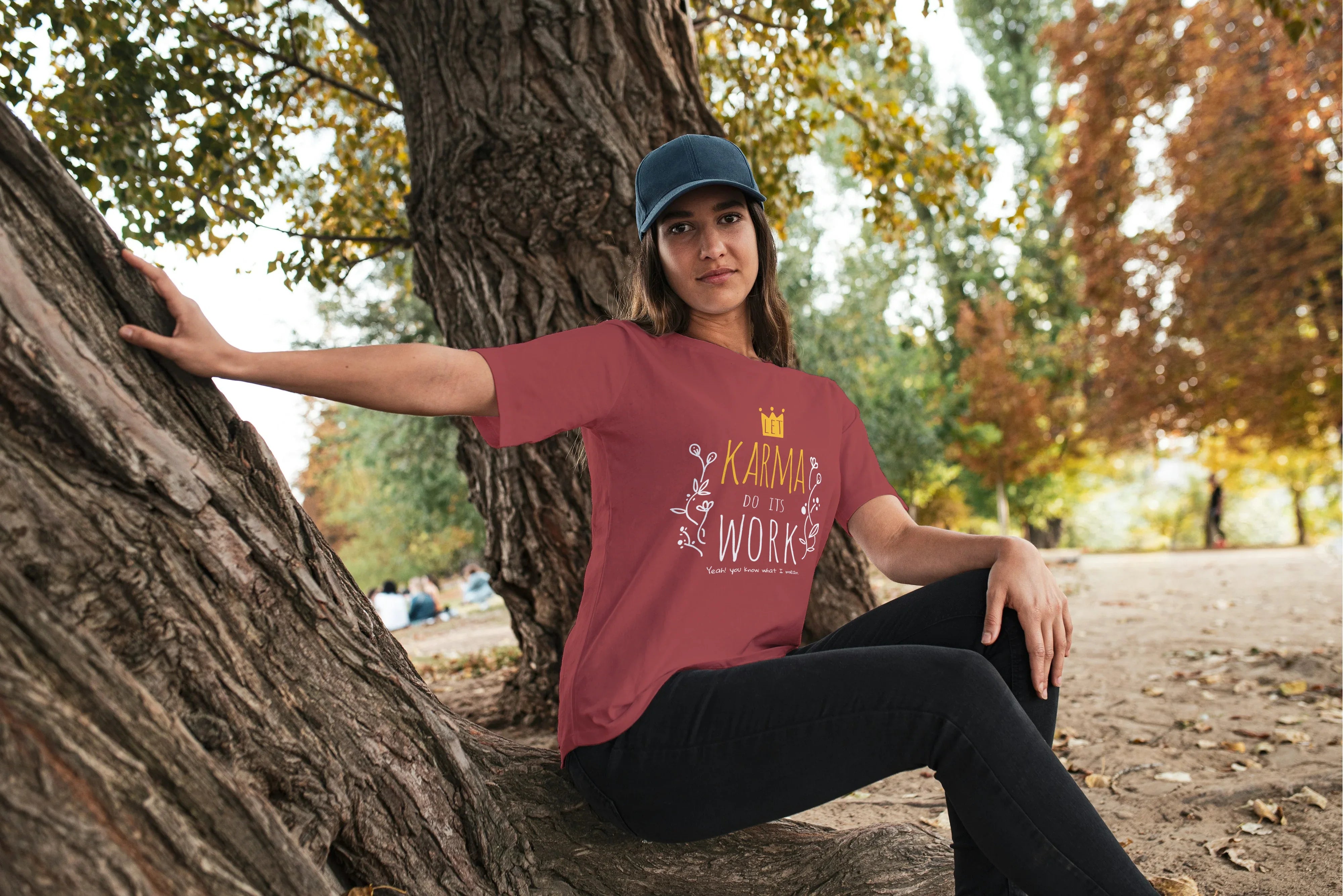 Karma Graphic Oversized Classic T-Shirt for Women - Not So Suttle