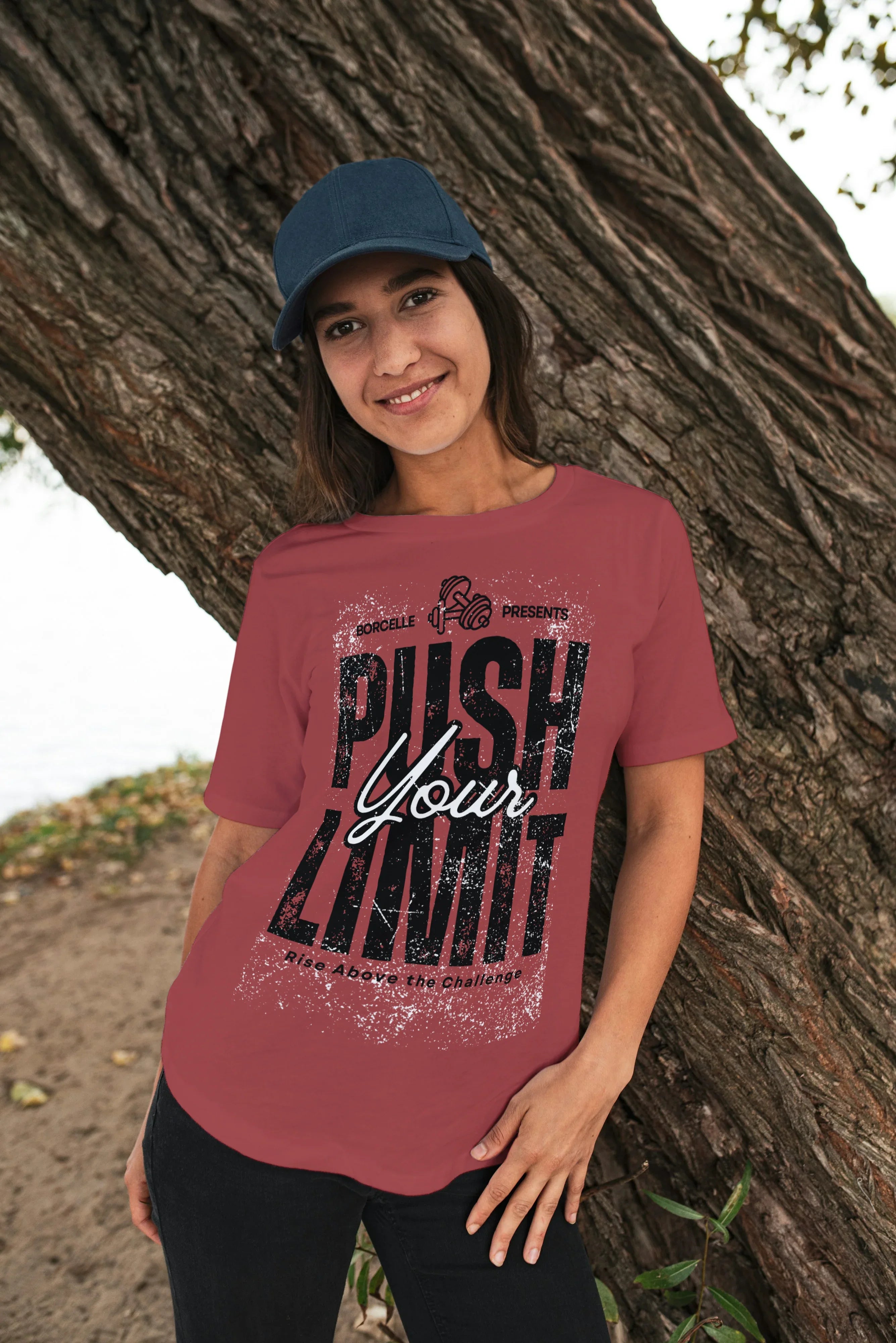 Push Your Limit Graphic Oversized Classic T-Shirt for Women - Not So Suttle