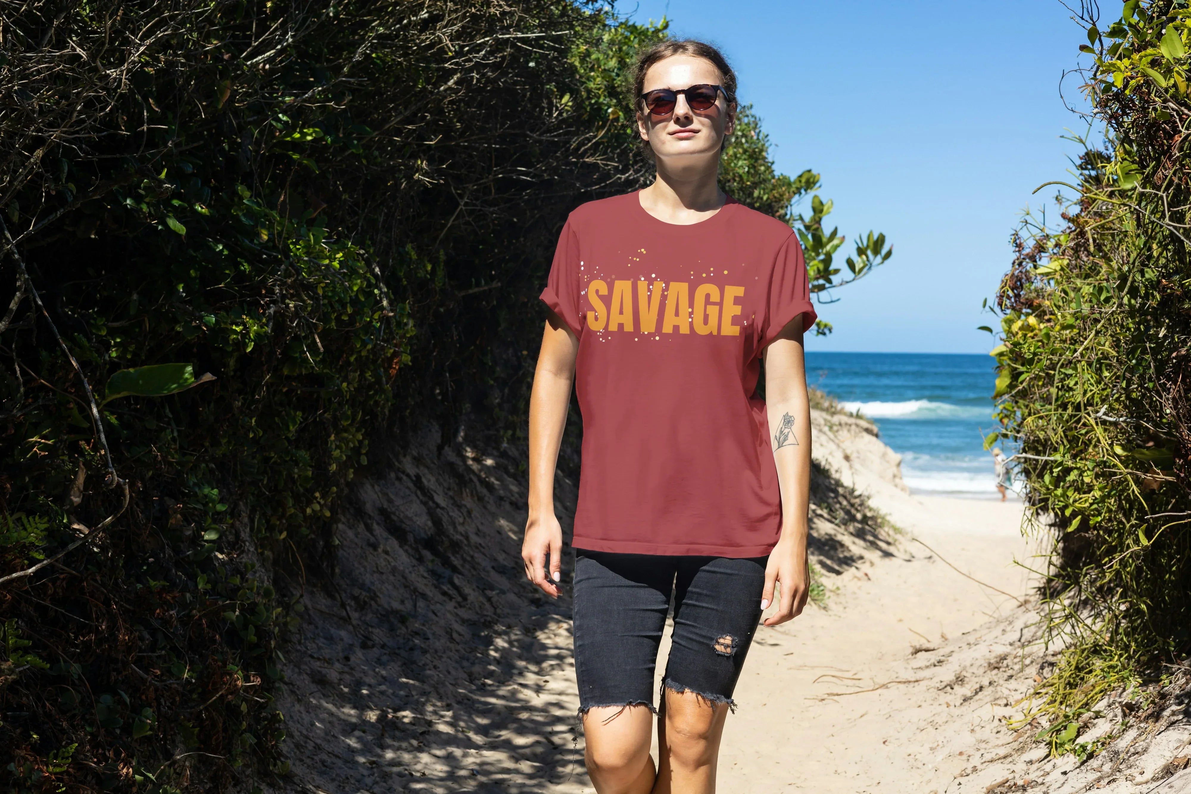 Savage Graphic Oversized Classic T-Shirt for Women - Not So Suttle