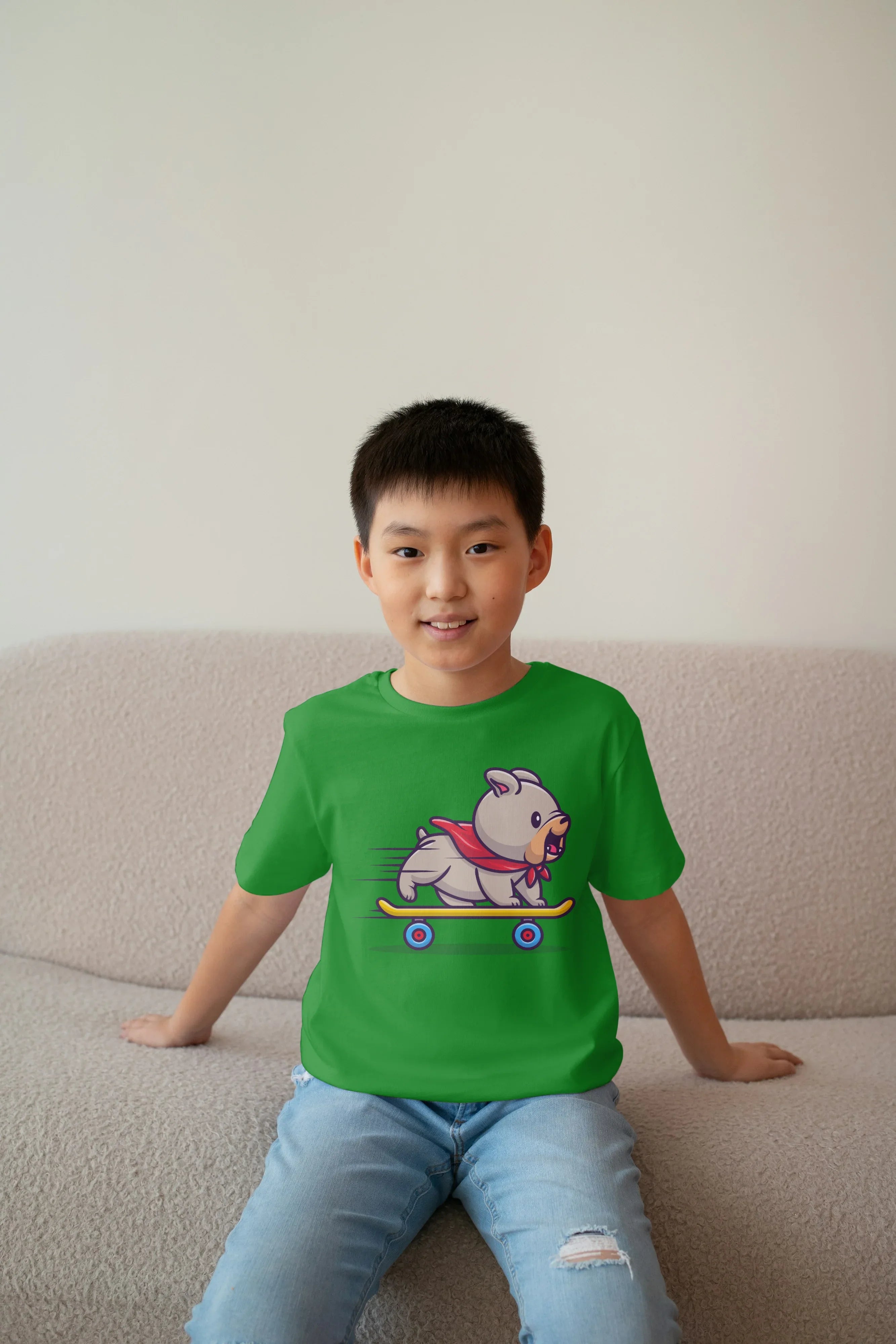 Skate Dog Graphics T-Shirt for Boys - Not So Suttle