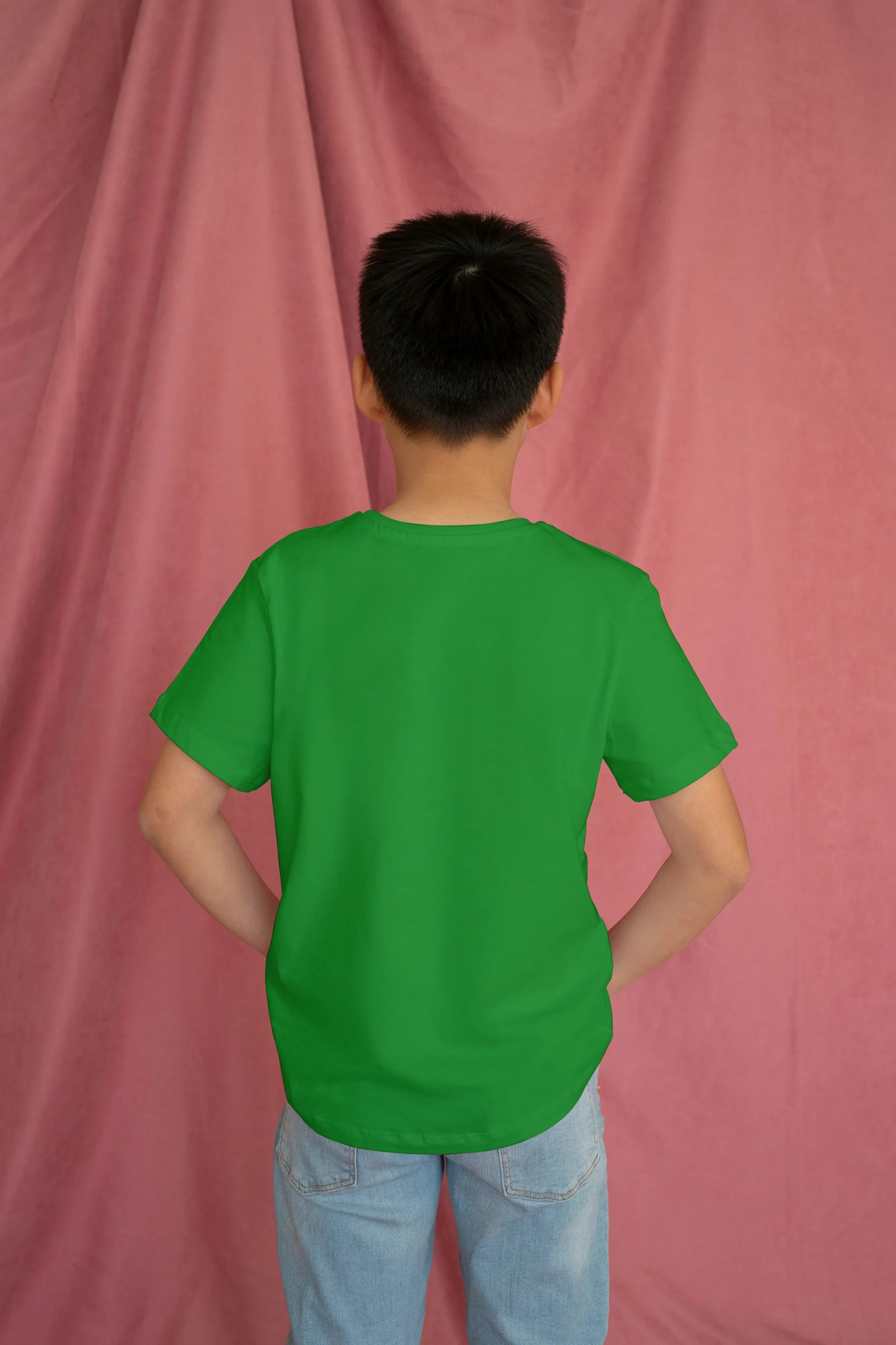 Boy's Crew Neck T-Shirt Green - Not So Suttle