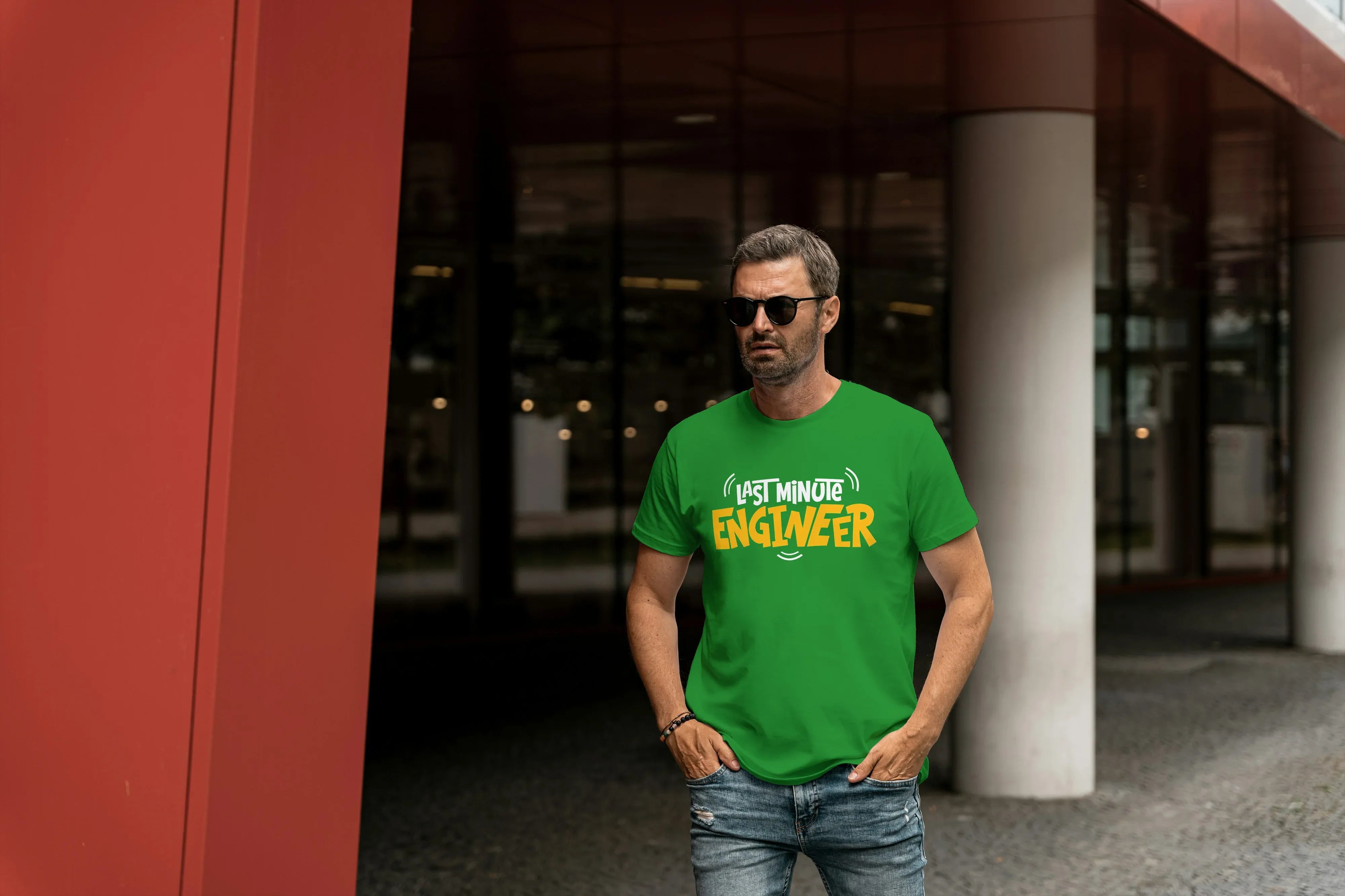 Last Minute Engineer Graphic Classic Crew T-Shirt for Men - Not So Suttle