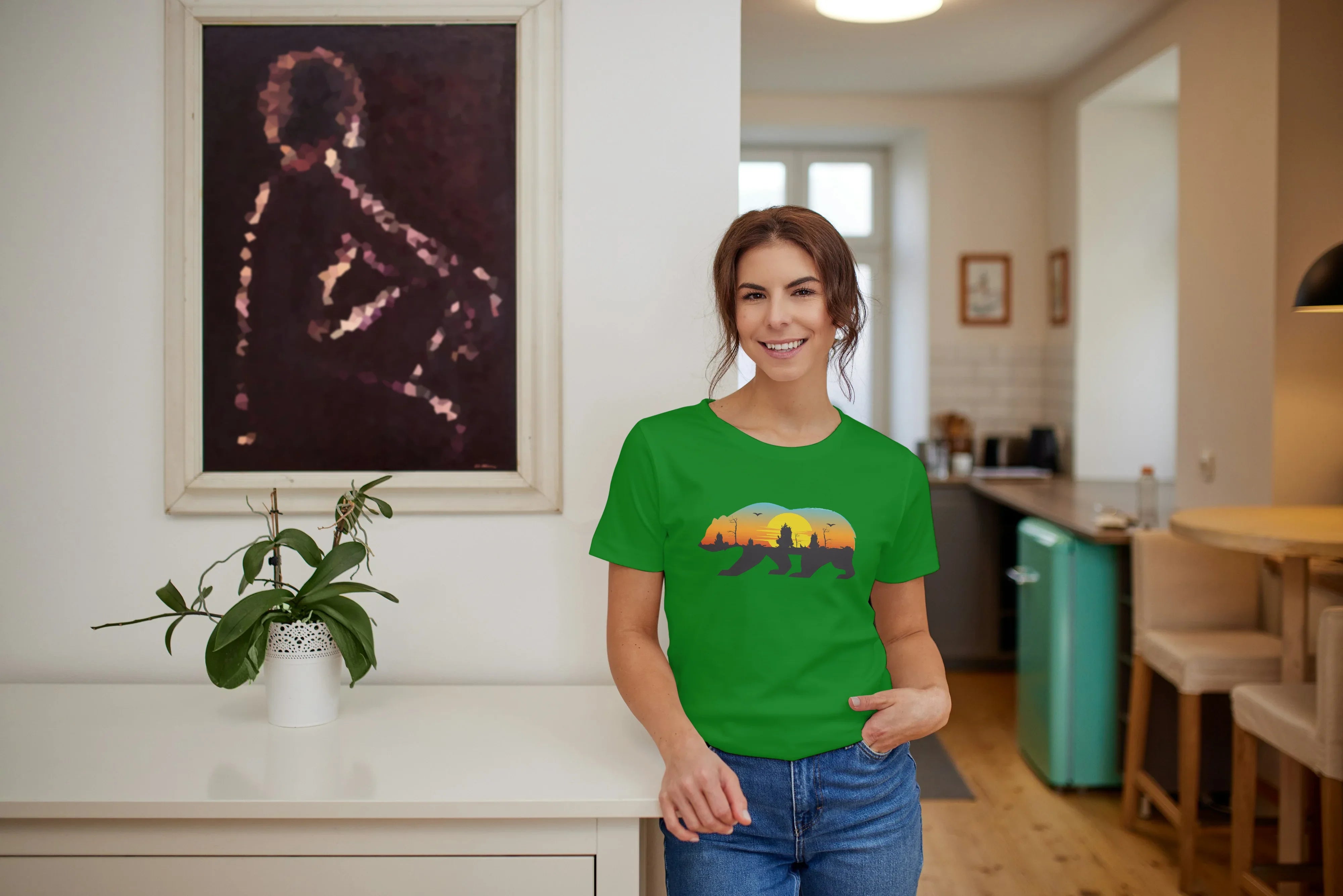 Travel Bear Graphic Classic T-Shirt for Women - Not So Suttle