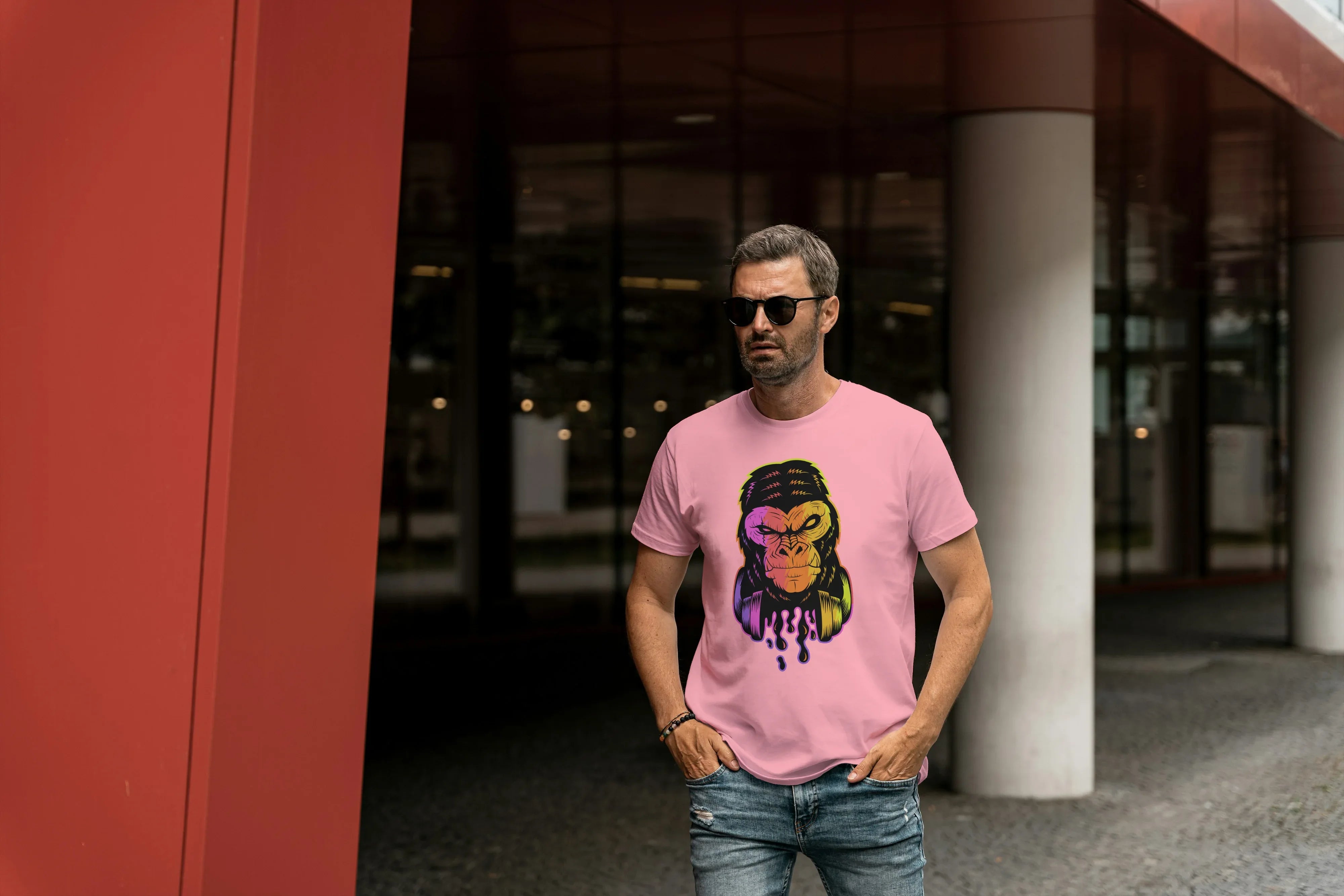 Gorilla Graphic Classic Crew T-Shirt for Men - Not So Suttle