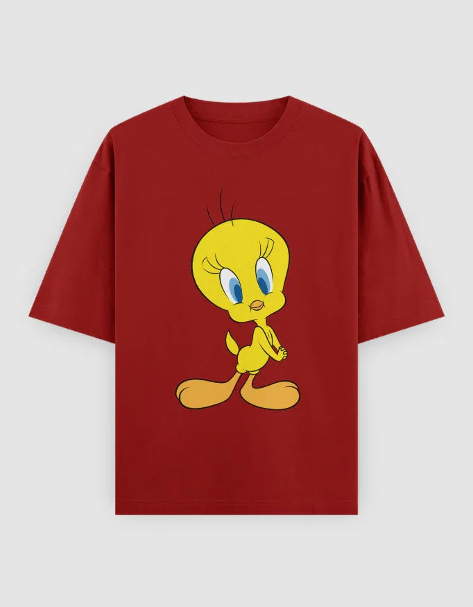 Tweety Graphic Oversized Classic T-Shirt for Women - Not So Suttle