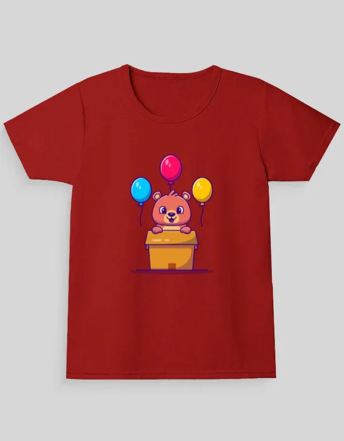 Basket Teddy Graphic T-Shirt for Girl's - Not So Suttle