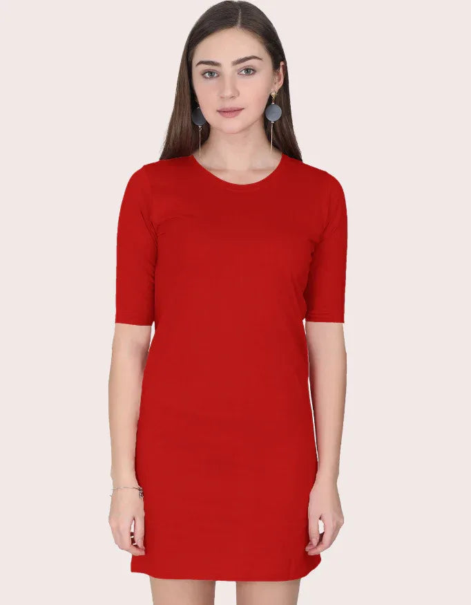 Red T-Shirt Dress - Not So Suttle