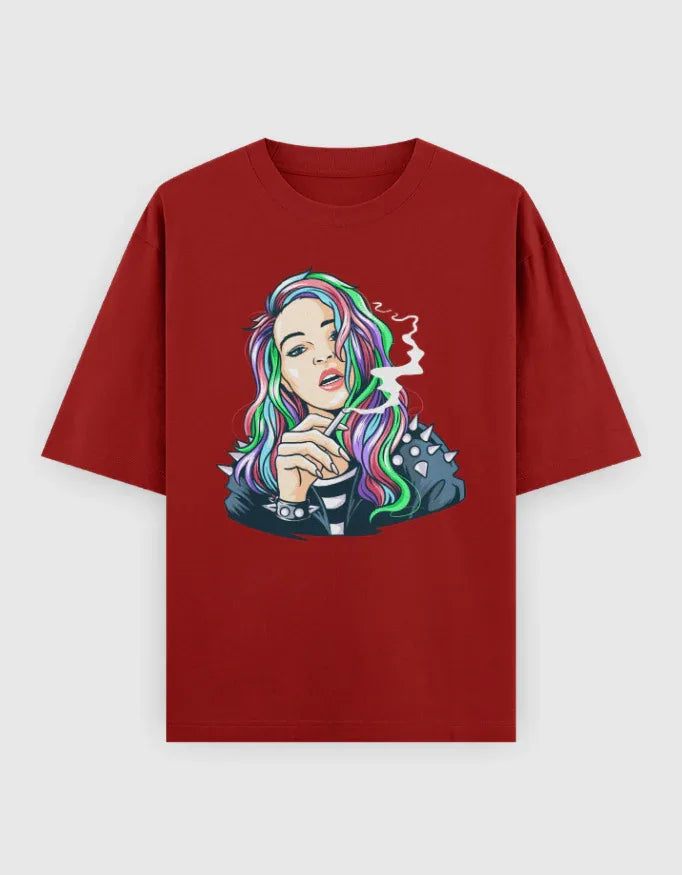 Rebel Graphic Oversized Classic T-Shirt for Women - Not So Suttle