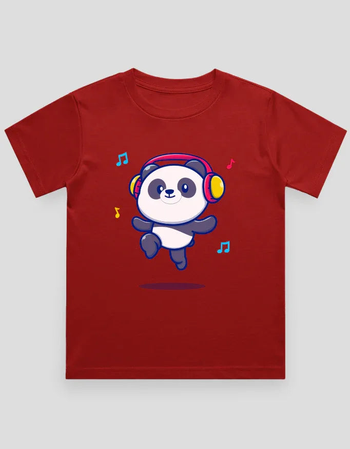 Panda Headphone Graphics T-Shirt for Boys - Not So Suttle