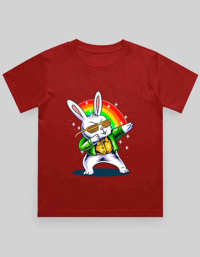 Dab Bunny Graphic T-Shirt for Boys - Not So Suttle