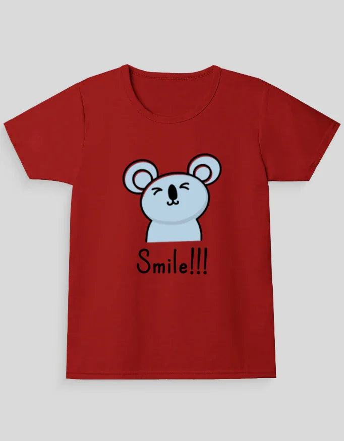 Smile Graphic T-Shirt for Girl's - Not So Suttle